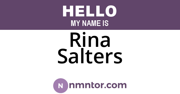 Rina Salters