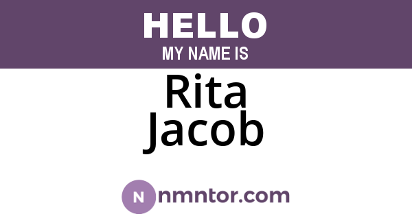 Rita Jacob