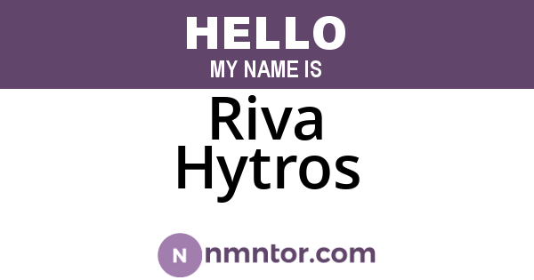 Riva Hytros