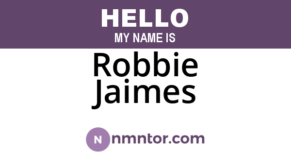 Robbie Jaimes
