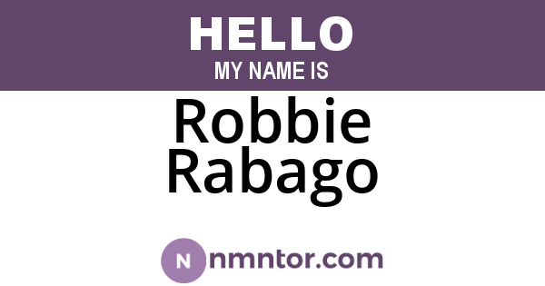 Robbie Rabago