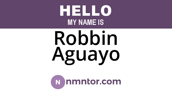 Robbin Aguayo
