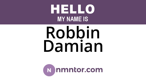 Robbin Damian