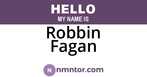 Robbin Fagan
