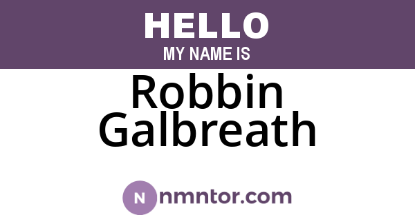 Robbin Galbreath