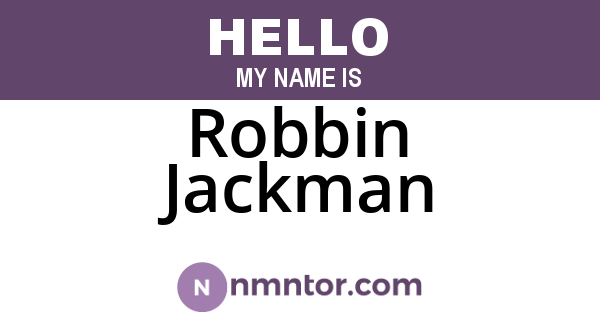 Robbin Jackman