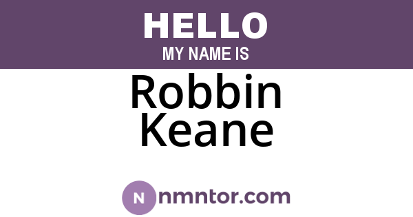 Robbin Keane