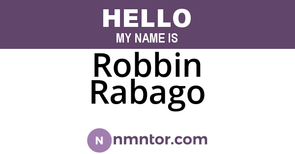 Robbin Rabago