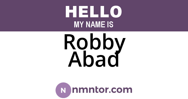 Robby Abad