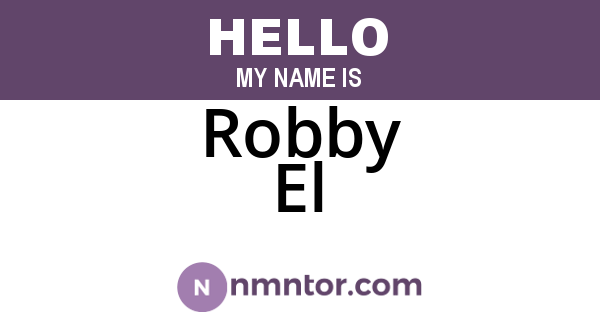 Robby El