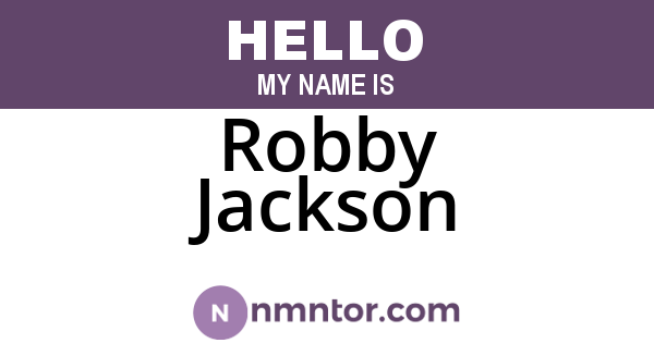 Robby Jackson