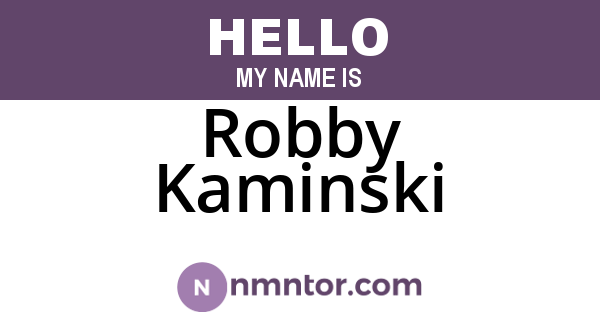 Robby Kaminski