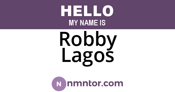 Robby Lagos