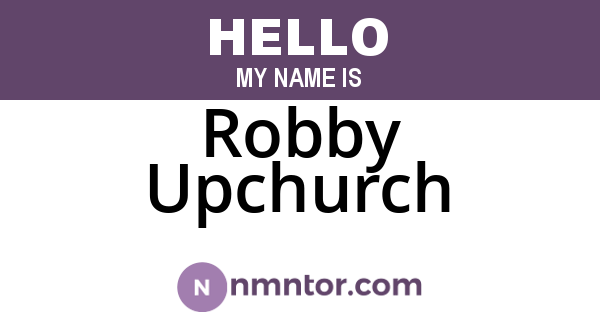 Robby Upchurch