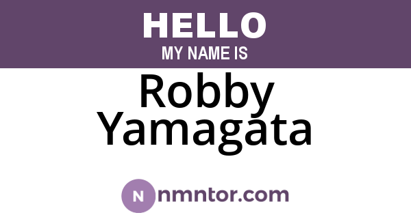 Robby Yamagata