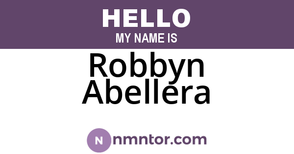 Robbyn Abellera