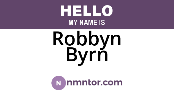 Robbyn Byrn