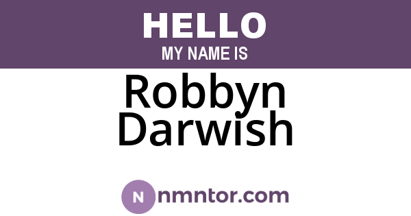 Robbyn Darwish