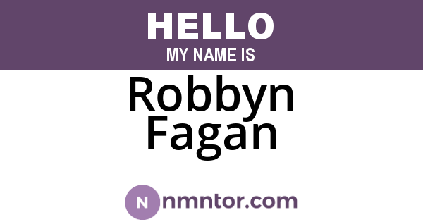 Robbyn Fagan