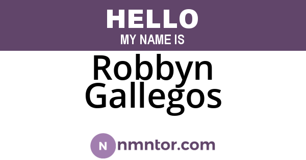 Robbyn Gallegos