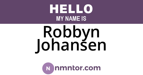 Robbyn Johansen