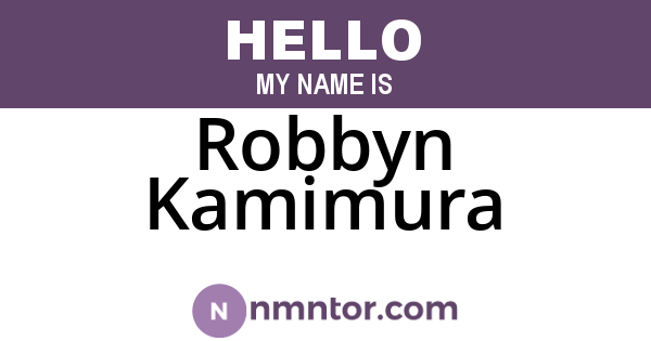 Robbyn Kamimura