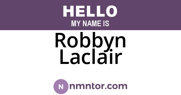 Robbyn Laclair