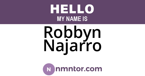 Robbyn Najarro