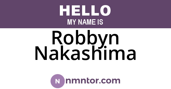 Robbyn Nakashima