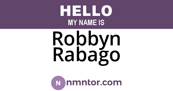 Robbyn Rabago