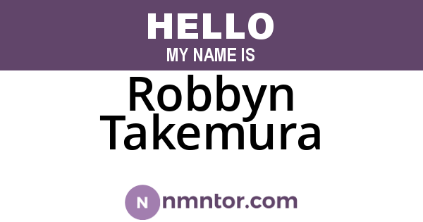 Robbyn Takemura