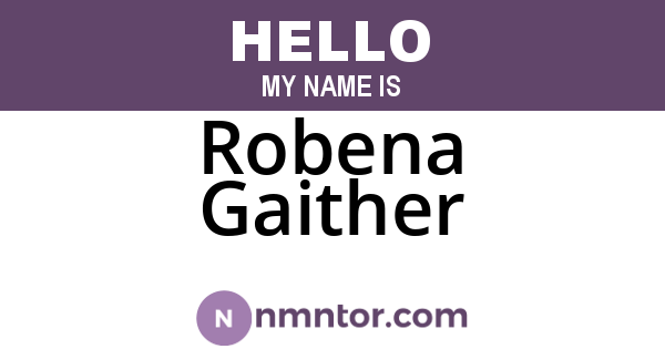 Robena Gaither