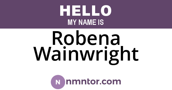 Robena Wainwright