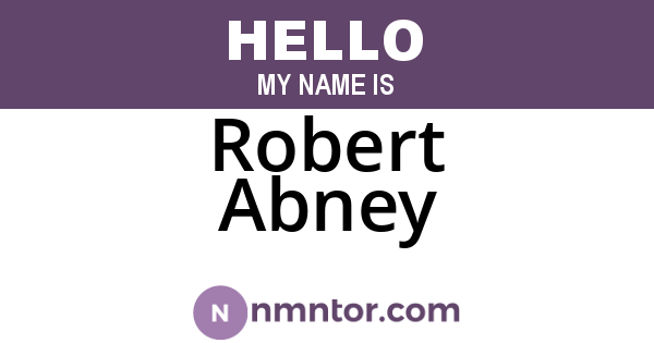 Robert Abney