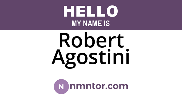 Robert Agostini
