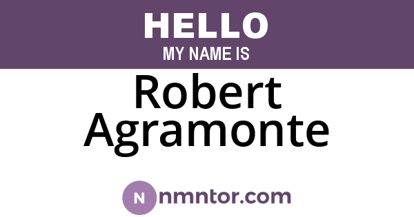 Robert Agramonte