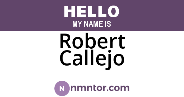 Robert Callejo