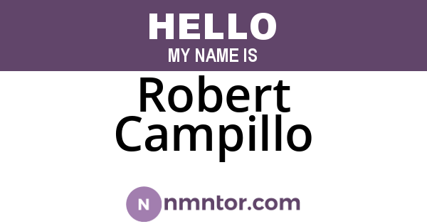 Robert Campillo