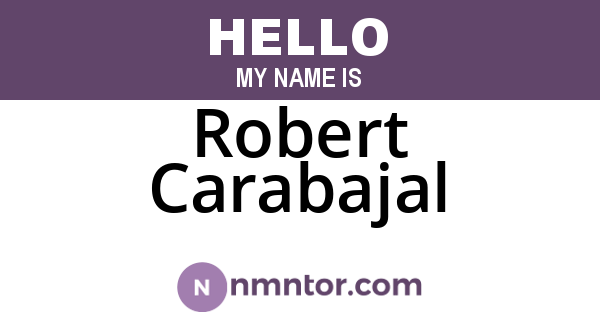 Robert Carabajal