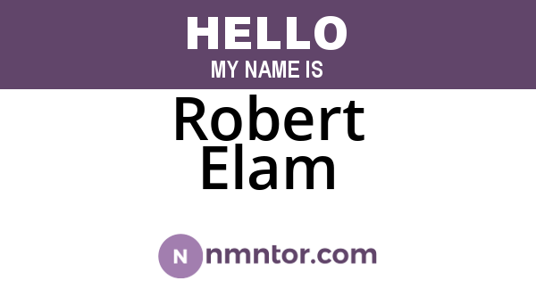 Robert Elam