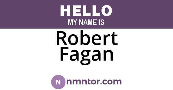 Robert Fagan