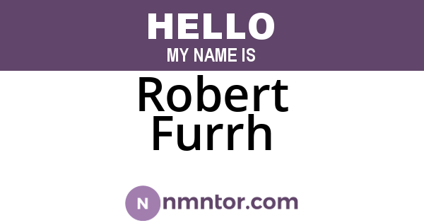 Robert Furrh