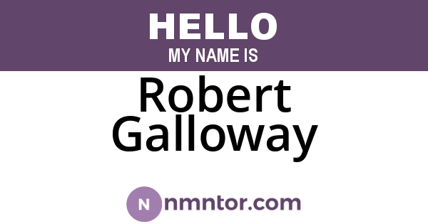 Robert Galloway