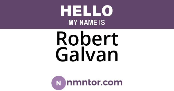 Robert Galvan
