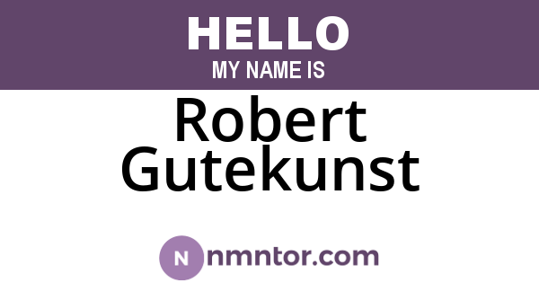 Robert Gutekunst