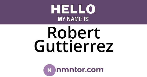 Robert Guttierrez