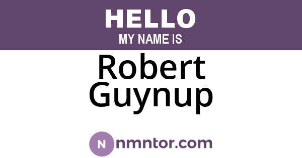 Robert Guynup