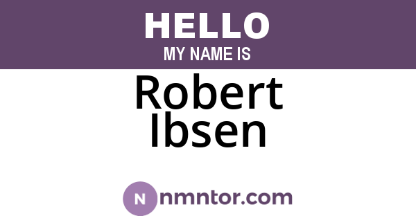 Robert Ibsen