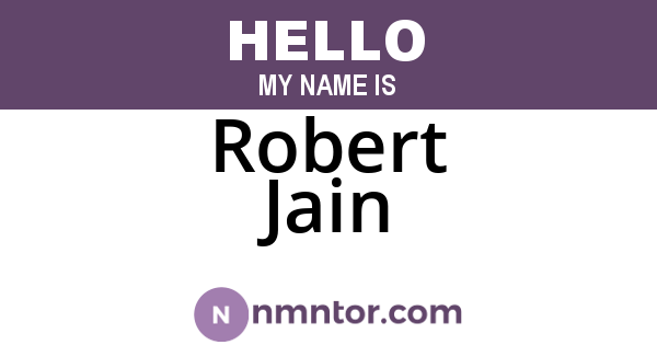 Robert Jain