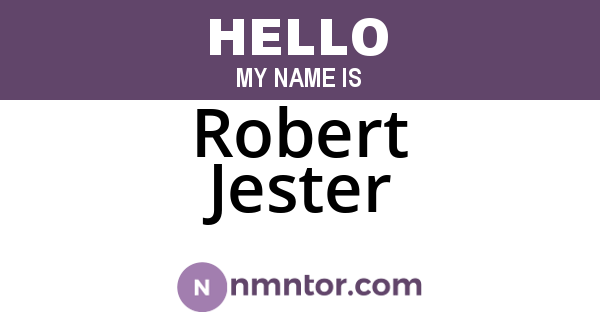 Robert Jester